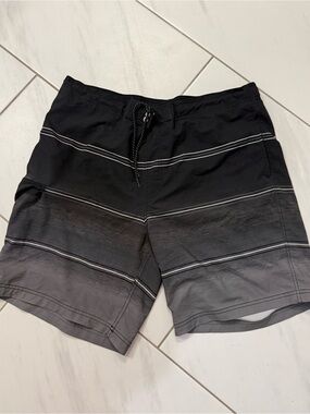 Striped Swim Trunks